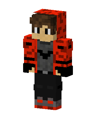 Red Fighter Boy Minecraft red skin