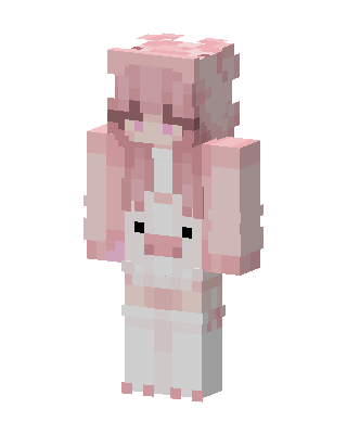 Pink Bunny Girl skin, 3D preview