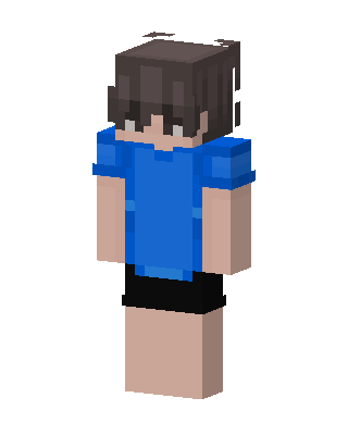 Blue Tee Boy skin, 3D preview