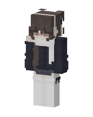 Cozy Headphone Girl skin, 3D preview