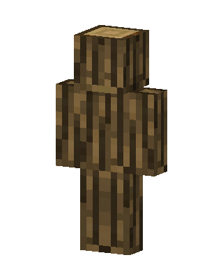 Oak Log skin, 3D preview