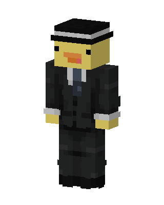 Duck In Suit skin, 3D preview