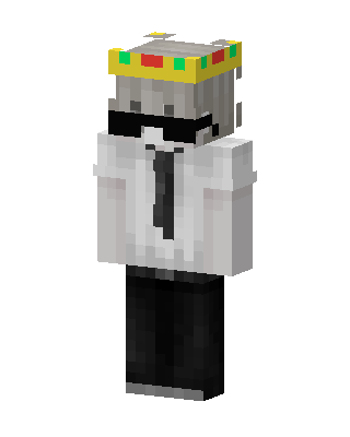 White Crowned Suit Minecraft white skin