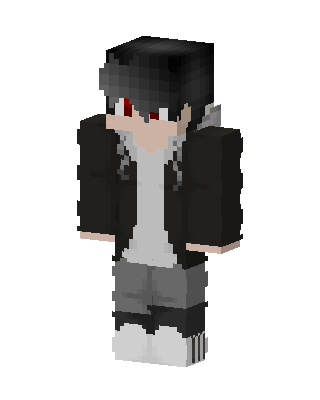 Black Anime Boy Minecraft skin