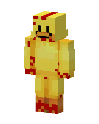 Yellow Costume Boy skin, 3D preview