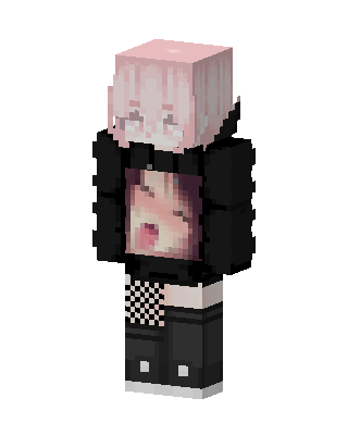 Pink Hoodie Girl Minecraft skin