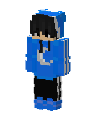 Blue Athlete Boy Minecraft blue skin