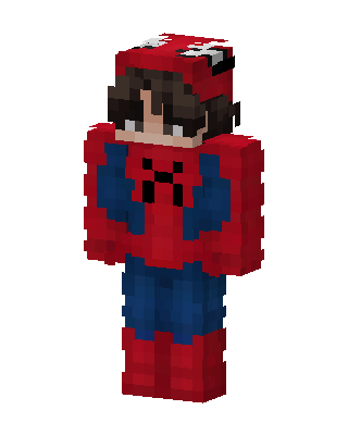 Red Hero Boy Minecraft red skin