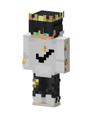 Golden Crown Boy skin, 3D preview