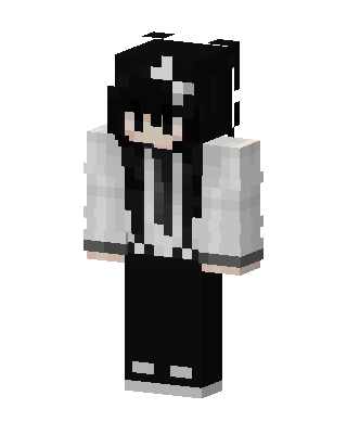 Monochrome Boy skin, 3D preview