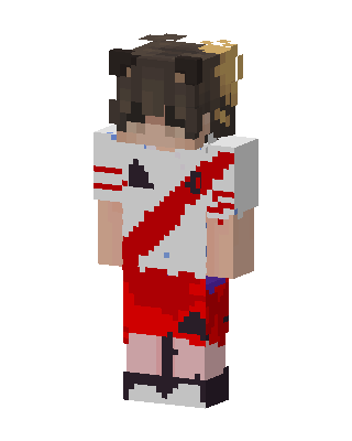 White Athlete skin, 3D preview