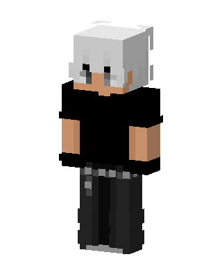 Silver Hair Rebel skin, 3D preview