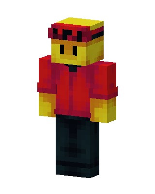 Red Hoodie Smiley Minecraft skin