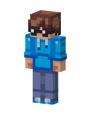 Blue Hoodie Shades Minecraft skin