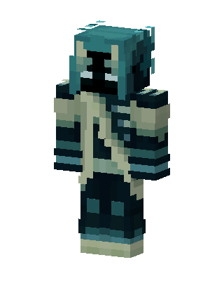 Teal Hero Minecraft mob skin