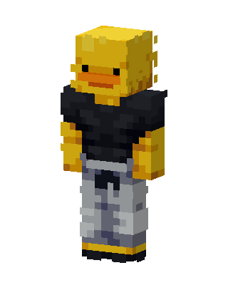 Duck Hoodie skin, 3D preview