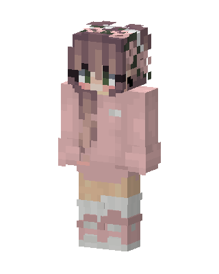 Pink Blossom Girl skin, 3D preview