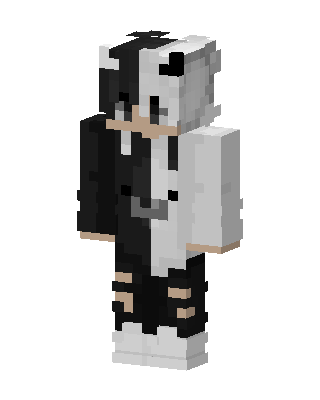 Black Animal skin, 3D preview