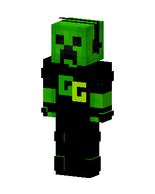 Black Creeper Boy skin, 3D preview