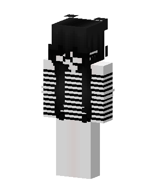Black Gamer skin, 3D preview