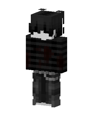 Black Villain Boy skin, 3D preview