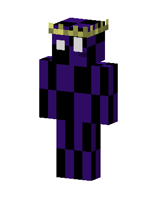 Purple With Crown Minecraft skin