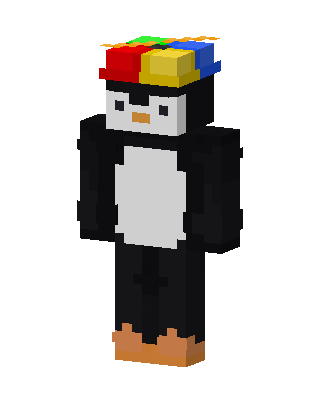 Propeller Hat Penguin skin, 3D preview