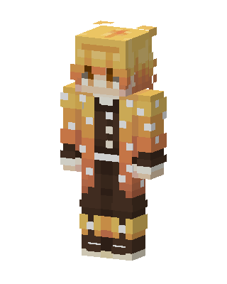 Zenitsu Agatsuma skin, 3D preview