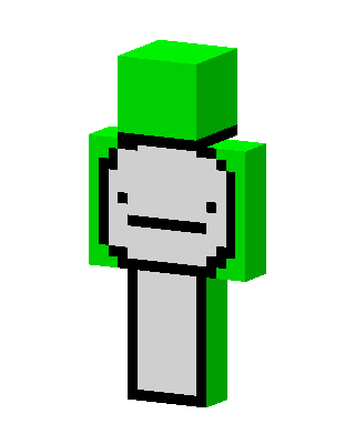 Dream Minecraft green skin