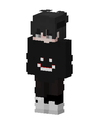 Shadow Hoodie Boy skin, 3D preview