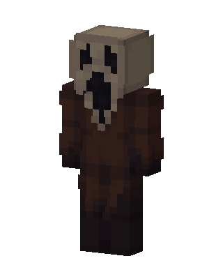 Brown Hero skin, 3D preview