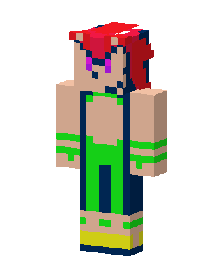 Green Player Girl Minecraft skin