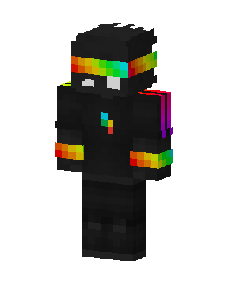 Black Pride Boy skin, 3D preview