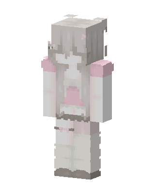 White Anime Girl Minecraft cute skin