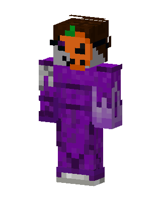 Pumpkin Mage Minecraft purple skin