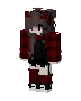 Red Holiday Girl Minecraft skin