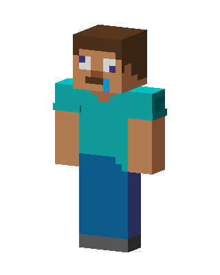 Blue Player Boy skin, 3D preview