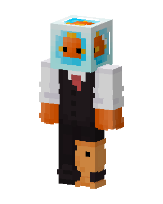 White Suit Boy skin, 3D preview