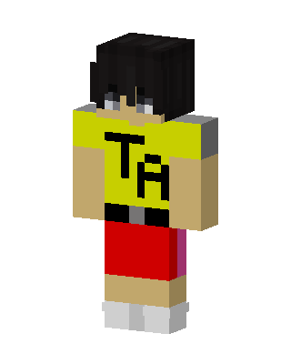 TA Yellow Shirt skin, 3D preview