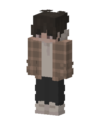 Plaid Jacket Boy skin, 3D preview