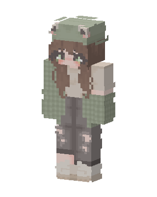 Frog Hat Girl Minecraft skin