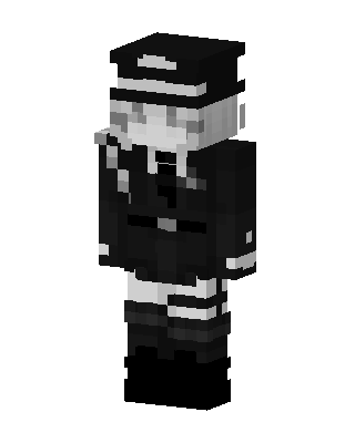 Monochrome Officer Minecraft skin