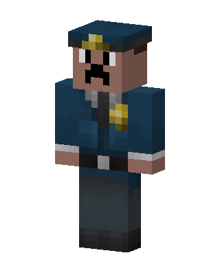 Blue Cop Boy Minecraft skin