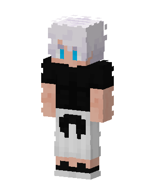 Silver Hoodie Boy Minecraft skin