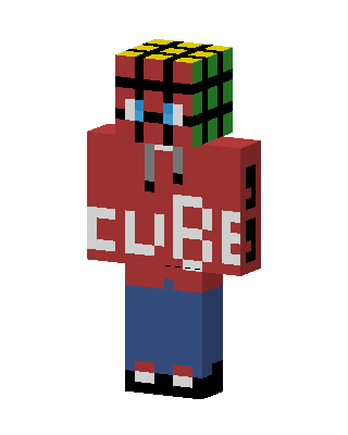 Cube Head Minecraft skin