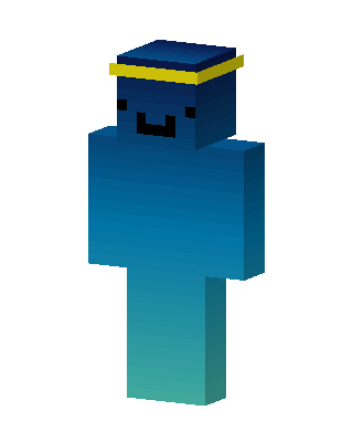 Blue Blob skin, 3D preview