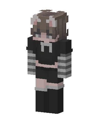 Black E-Girl Minecraft e-girl skin