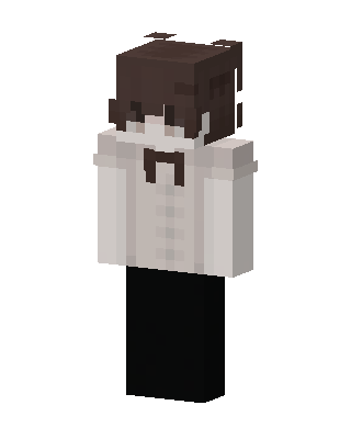 White Player Boy skin, 3D preview