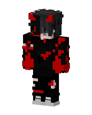 Black Fighter Boy skin, 3D preview