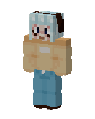Brown Anime Minecraft skin